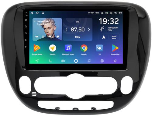 Магнитола для KIA Soul 2 2014-2019 PS (климат на штатном экране) - Teyes CC2 PLUS монитор 9" QLED, Android 10, Быстрая, SIM-слот