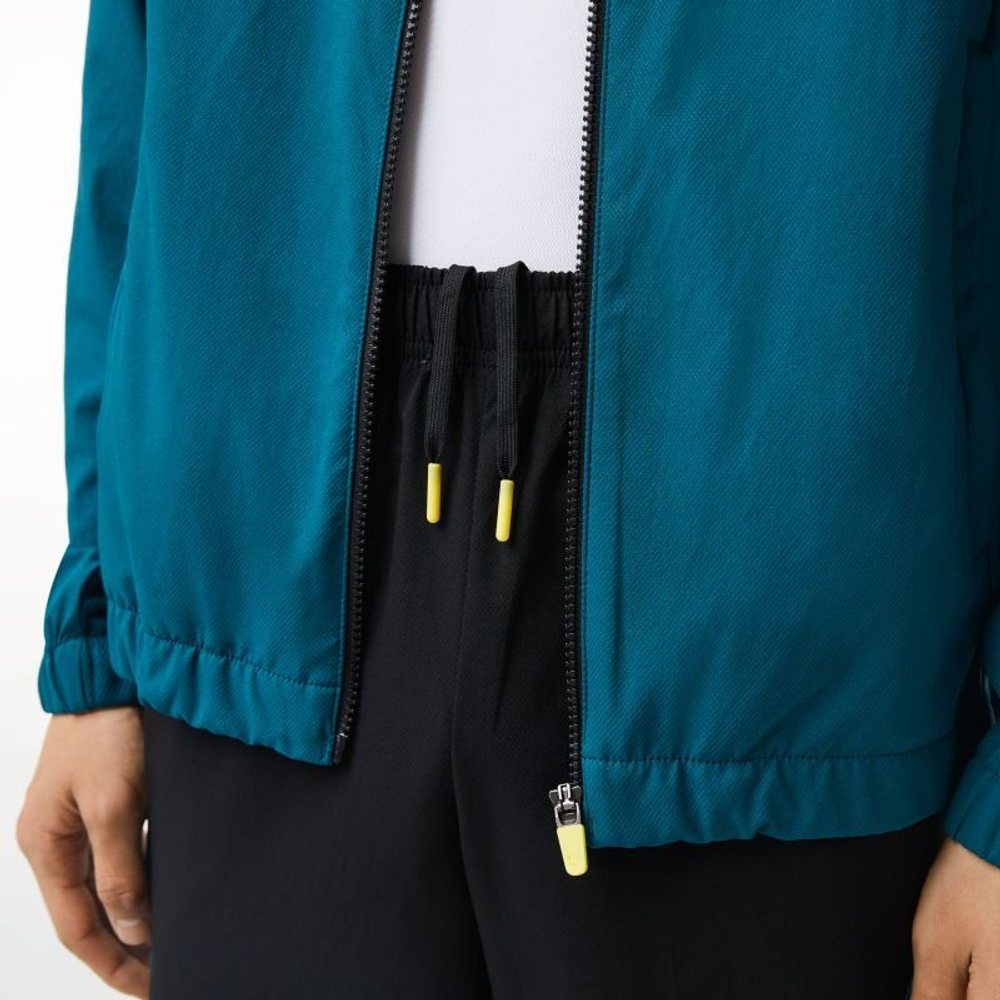 Мужской теннисный костюм Lacoste SPORT Colour-Block Tennis Tracksuit - green/black/green