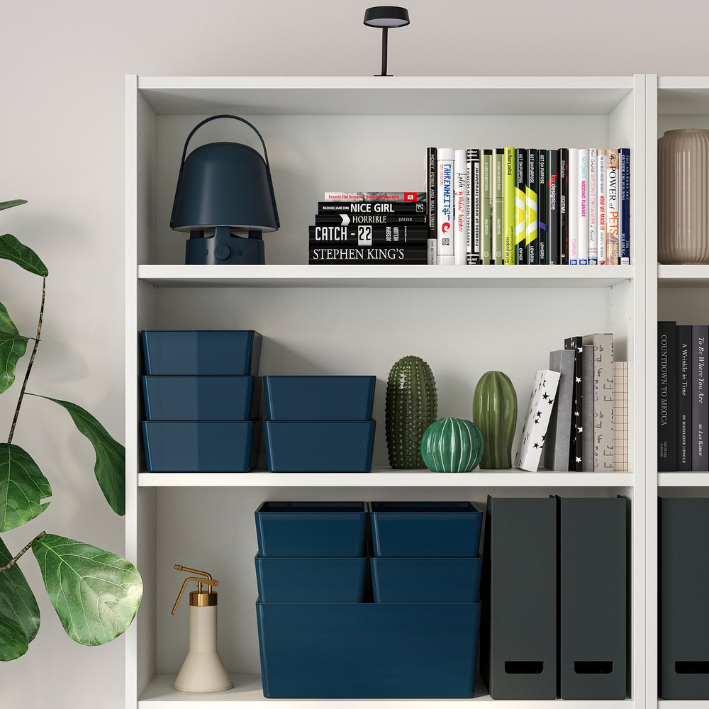 IKEA KUGGIS  (ИКЕА КУГГИС)  -  Крышка - чёрно-синяя 18x26 см