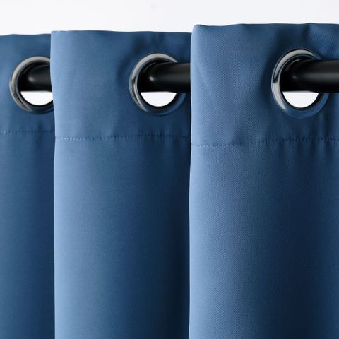 Комплект штор IKEA HILLEBORG (ХИЛЛЕБОРГ), Синий, 145х250 см, 2 шт