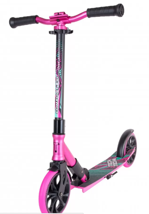 Самокат TechTeam Comfort 210R 2021, розовый/черный