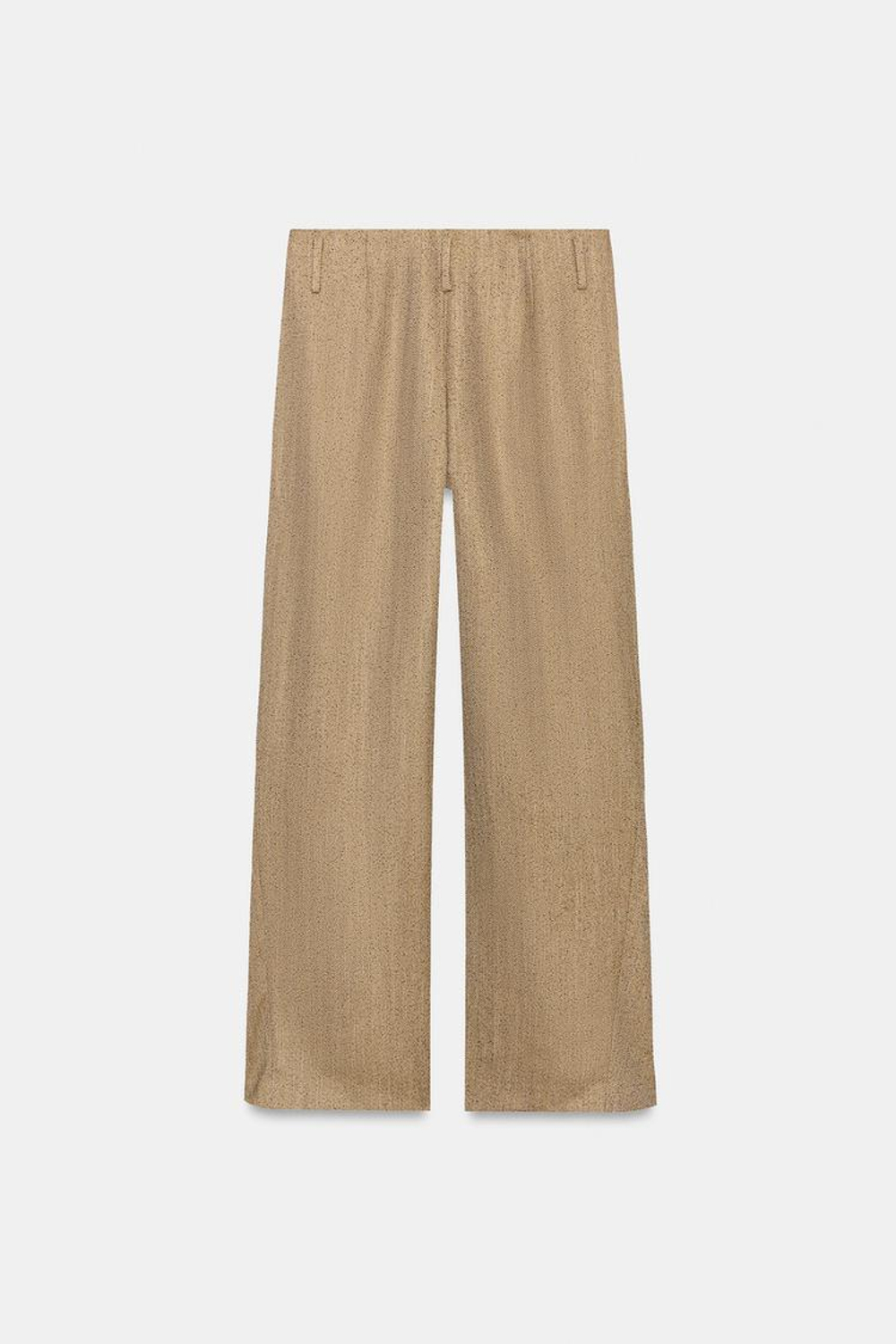 ZARA БРЮКИ-БАЛЛОНЫ ZW COLLECTION, МЯГКИЙ КАШТАНОВЫЙ