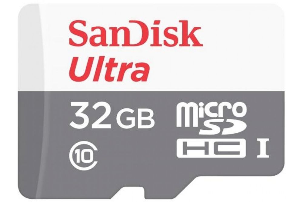 Карта памяти SanDisk microSDHC Ultra Class 10 UHS-I U1 (100/10MB/s) 32GB