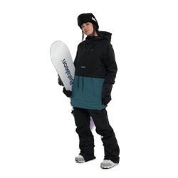 Анорак женский сноубордический Horsefeathers DERIN II JACKET (black/hydro)