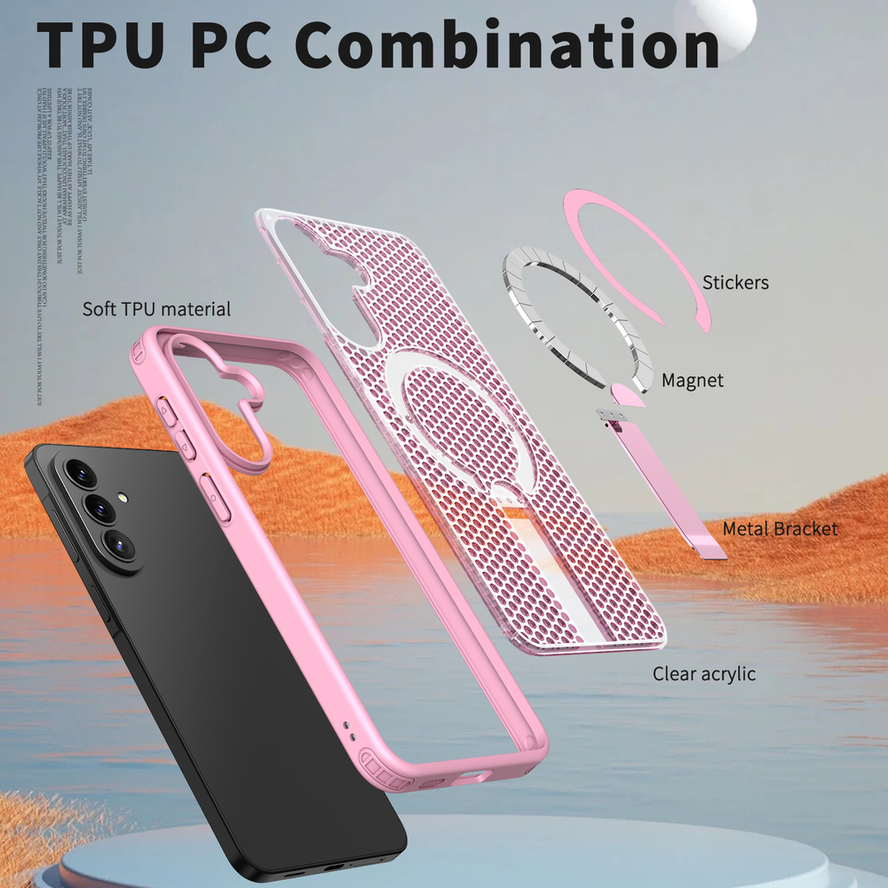 Прозрачный чехол Mesh Pro Magnetic Case для Samsung Galaxy A37 5G