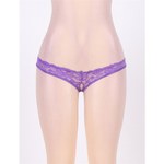 Стринги с доступом Purple Bow, 2XL