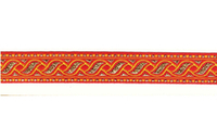 Тесьма жаккард с метанитом, с1857, рис. 9006, ш. 2,2 см