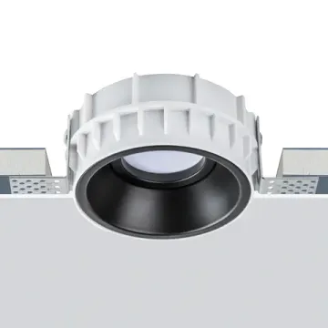 Комплект из светильника и рамки 1*Gu5.3 G214607 чёрный Round Domino Lightstar