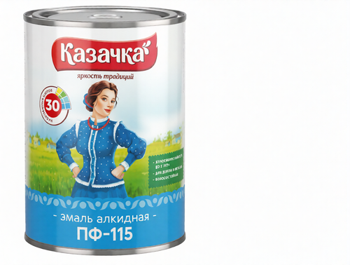 0,9 кг (КАЗАЧКА) Эмаль Коричневая ПФ-115
