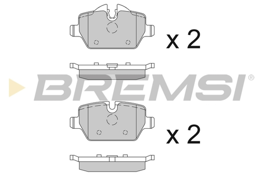BREMSI - BP3196-BMS - Brake Pad Set, disc brake