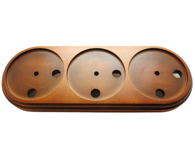 Подложка трехместная, Дуб почтенный, VINTAGE-BRASS, PE3OAK