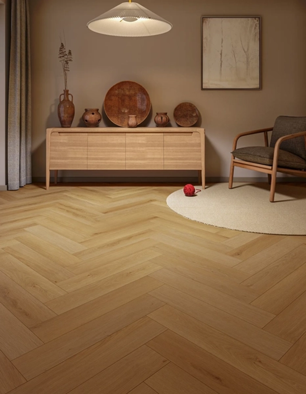 Кварц-винил SPC My Step Aqua Аква Херрингбон Корк Веро