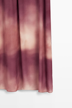 Massimo Dutti Длинное струящееся платье, розовый