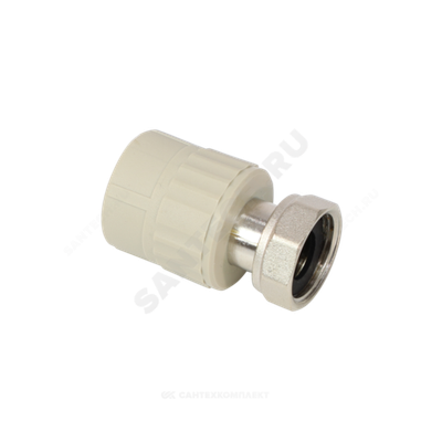 Муфта PP-R комбинированная серая Дн 25х3/4" с накидной гайкой VALFEX 10139025Г