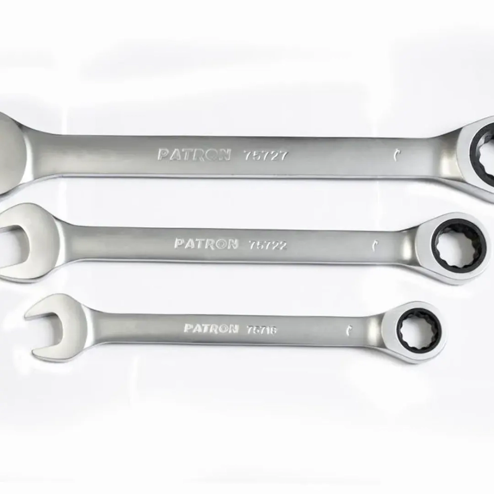 Ключ комбинированный трещоточный 19мм PATRON P-75719