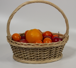 Корзинка овальная подарочная, арт. NO320GRW, 32х22х11 см, высота с ручкой 30 см