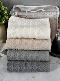 HAV00252 Набор полотенец для лица PIERRE CARDIN HOME из 4пр MAJESTY 50х90