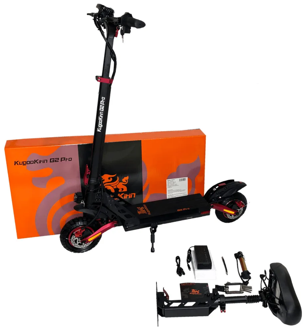 Электросамокат KUGOO G2 Pro, до 120 кг, черный
