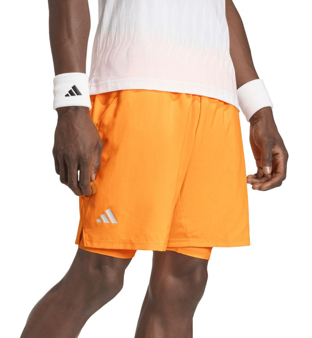 Мужские теннисные шорты Adidas Club 2in1 - pure orange