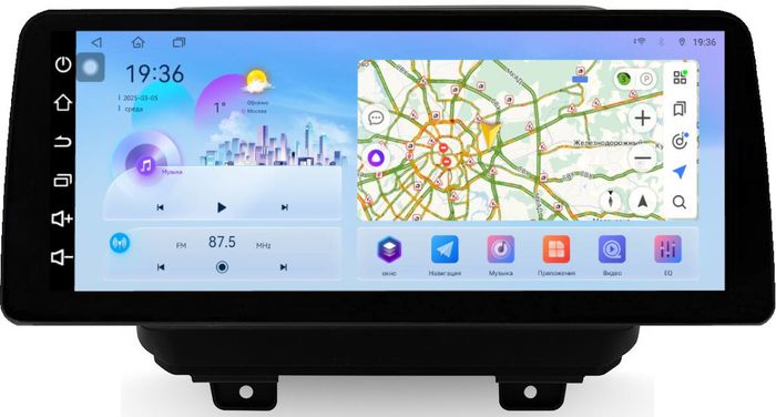 Магнитола для Jeep Wrangler 4 JL 2018+ - FarCar монитор 12.3" 2K QLED на Android 14, Быстрая, CarPlay, 4G SIM-слот