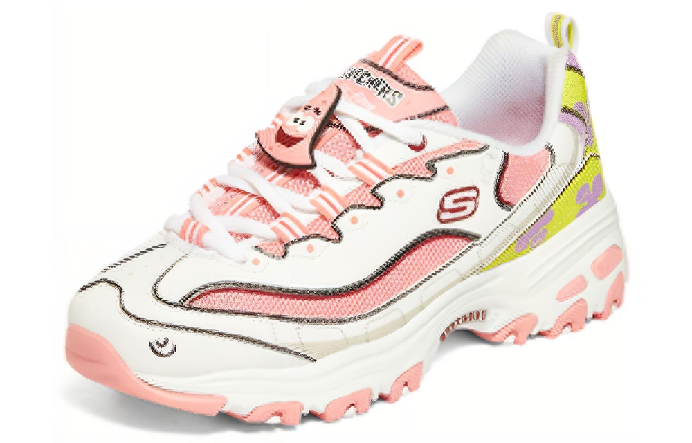 Skechers D"lites 1.0 Sneakers "White Pink" Women"s