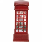 Сувенир с подсветкой Christmas «Телефонная будка - Снеговик» 12,5х5,3х5,3 см