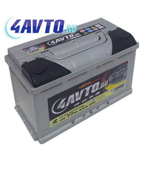 Купить Аккумулятор 6СТ-77 А.ч., п.п., L+, 4AVTO.RU