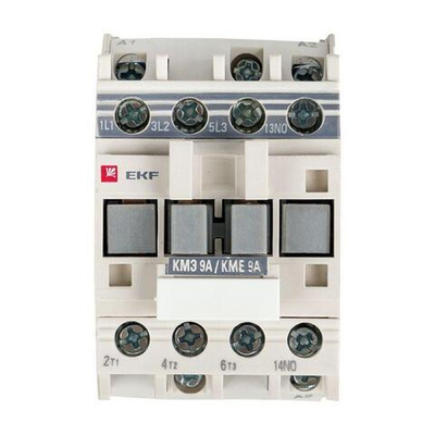 Контактор КМЭ 9А кат. 110В AC 1НЗ PROxima EKF ctr-s-9-110-nc