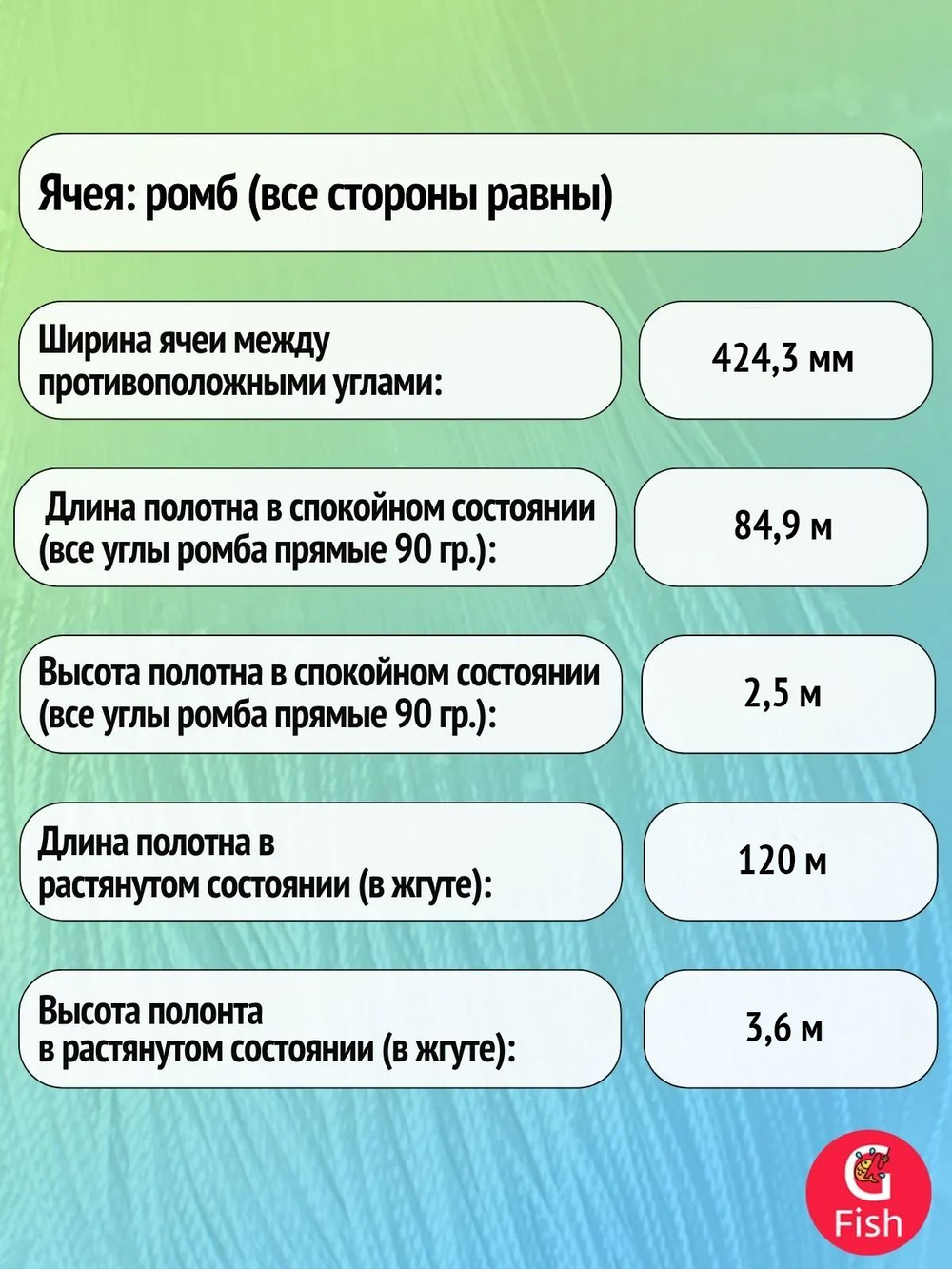 Сетка строительная Spider леска, толщина 0,60 мм, ячея 240 мм, высота 6,0 м кукла