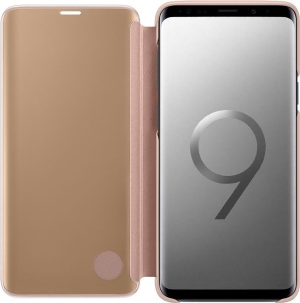 Чехол-книжка Samsung Clear View Standing для Galaxy S9+ (золотистый)