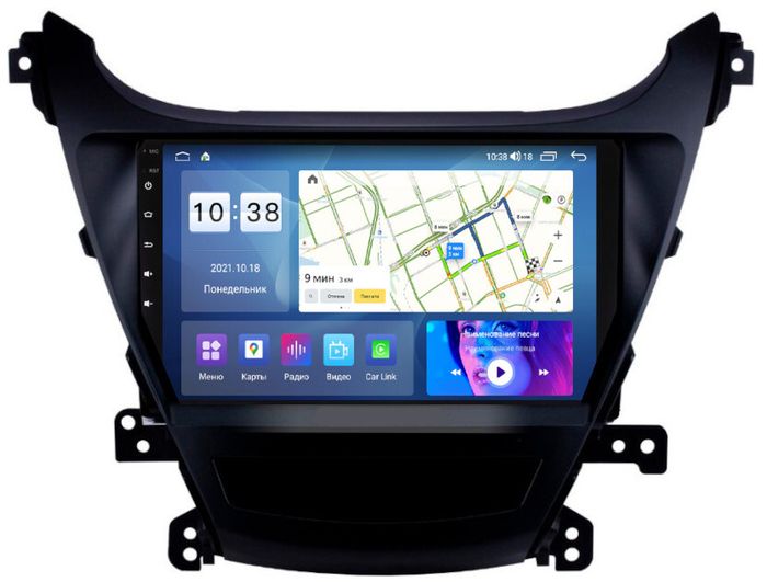 Магнитола для Hyundai Elantra 5 MD 2013-2015 (рестайлинг) - Parafar PF366XHD на Android 13, CarPlay, 4G SIM-слот