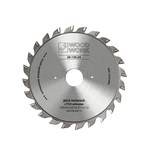 Пильный диск с PCD зубьями Woodwork 120 x 2,8-3,6 / 2,0 x 22 Z=12+12 A=10 регулируемая подрезная пила с зубьями из поликристаллического алмаза, для ЛДСП, ламинированных, шпонированных панелей 20.122.24