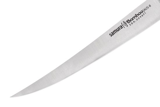 Нож кухонный Samura Bamboo филейный Fisherman 224 мм, SBA-0048F/K