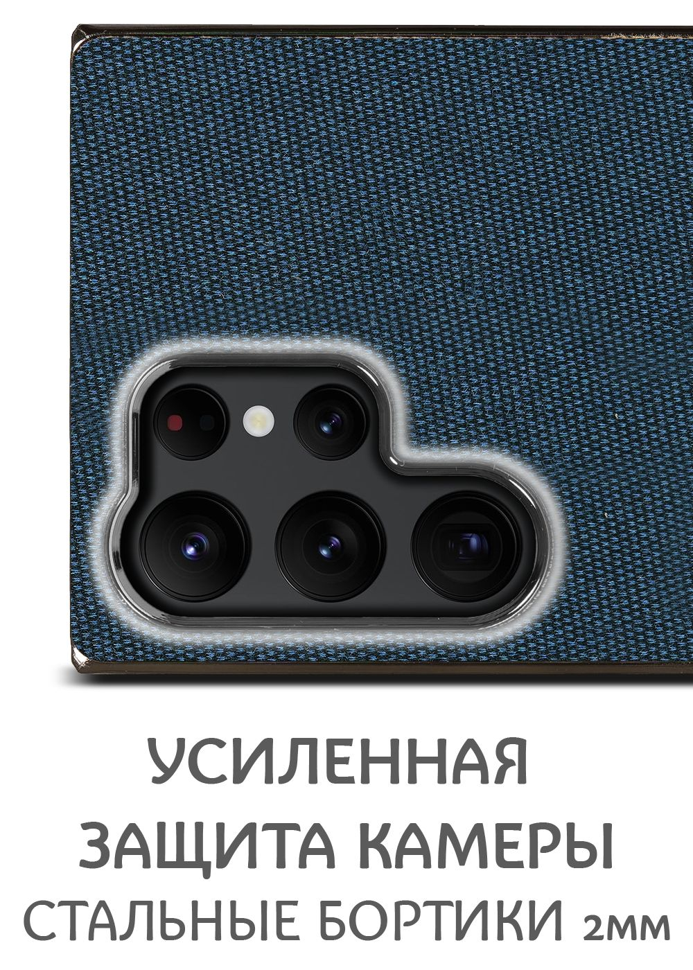 Дизайнерский чехол для SAMSUNG S22 ULTRA с мягкой тканевой поверхностью