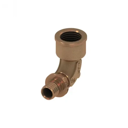Уголок соединительный Tece 90° с муфтой 20x1/2" бронза