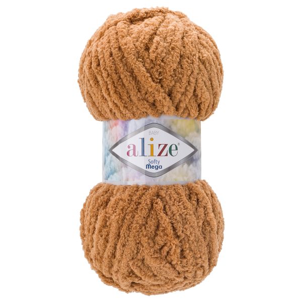 Пряжа Alize (Ализе) Softy Mega / уп.5 мот. по 100 г, 70м, 179 карамельный