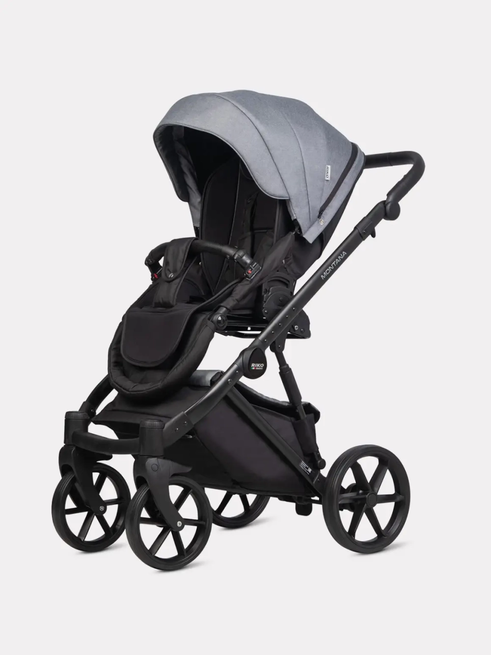 Коляска 2 в 1 Riko Basic Montana цвет 52 Grey (серый)