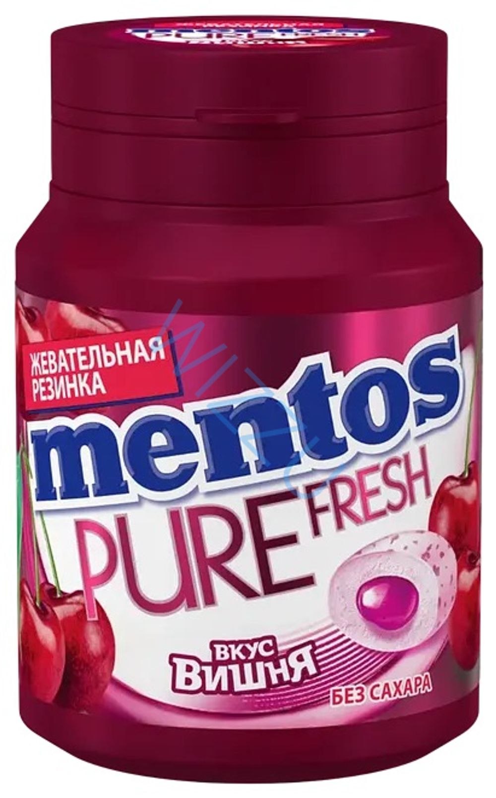 Жевательная резинка Pure White Вишня Mentos, 54 г