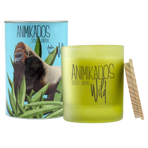 Свеча ароматическая wild gorilla, Амбровый, 40 ч