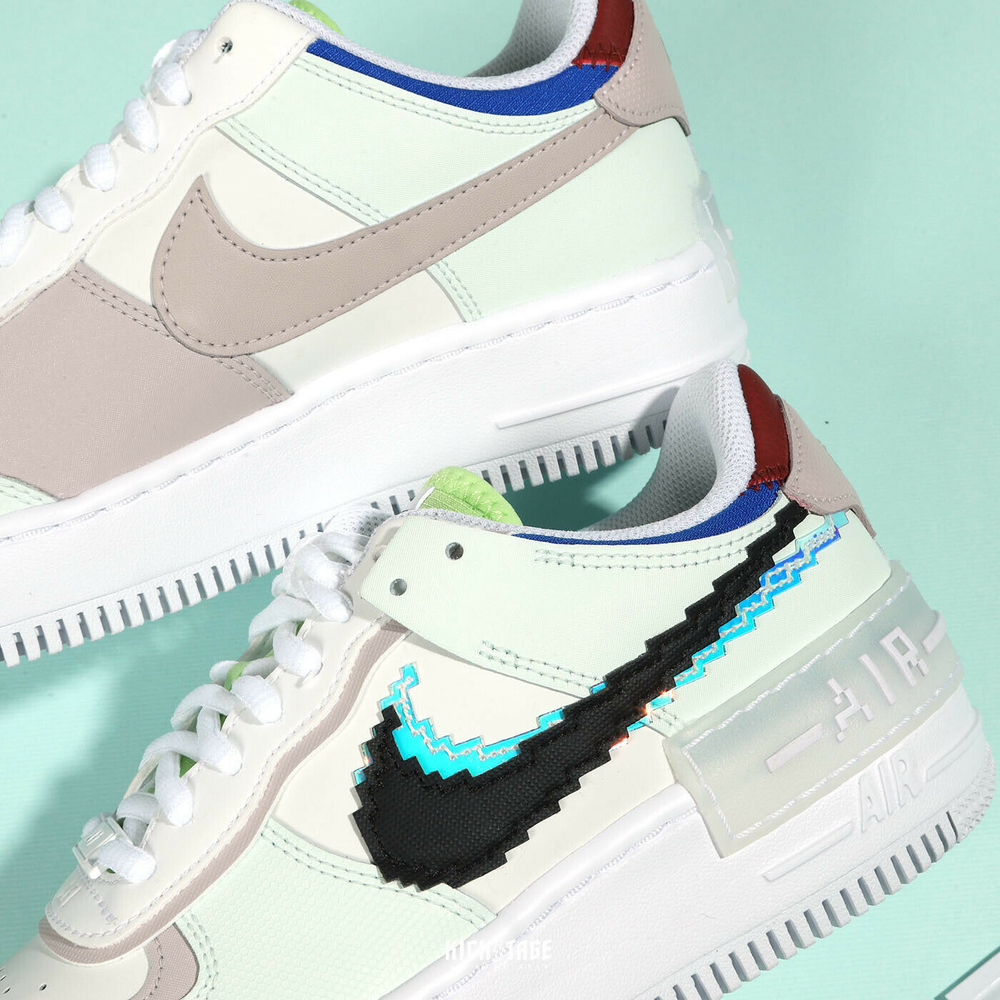 Кроссовки Nike Air Force 1 Low Shadow 8 pixel, бел.