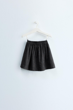 ZARA TIMELESS — ШЕРСТЯНАЯ ЮБКА, СЕРОВАТО-КОРИЧНЕВЫЙ