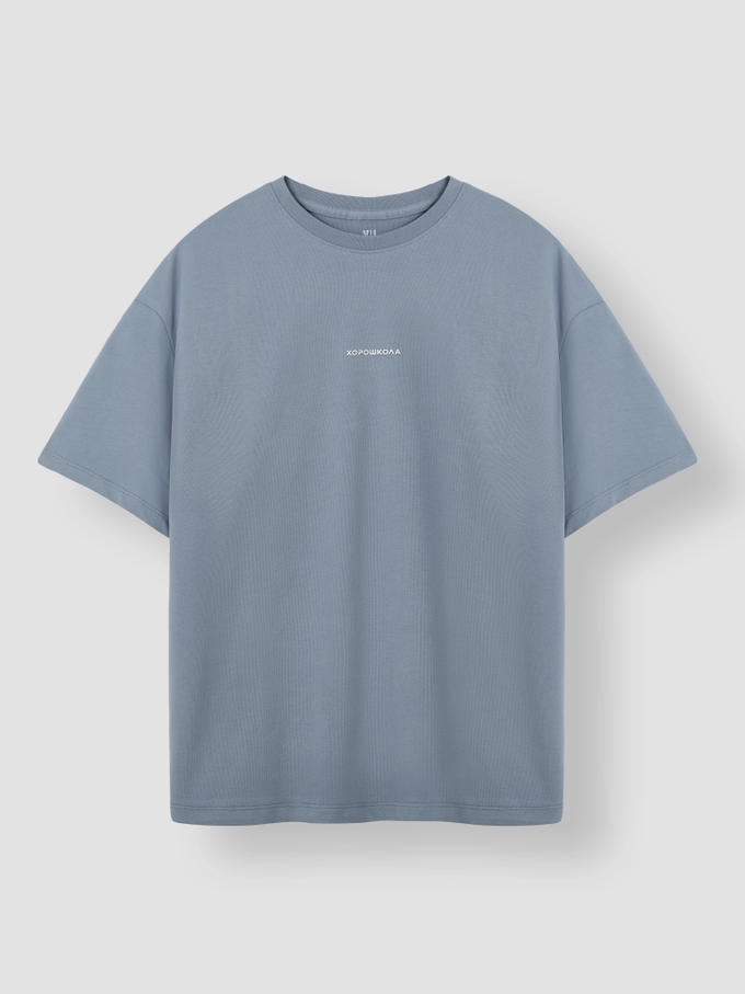 ФУТБОЛКА ОВЕРСАЙЗ PREMIUM SOFT BLUE