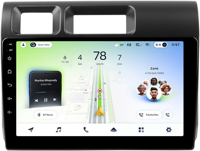 Магнитола для Toyota Land Cruiser 70 2023+ - Teyes CC4L монитор 9" IPS, Android 14, Быстрая, Snapdragon 662, CarPlay, 4G SIM-слот