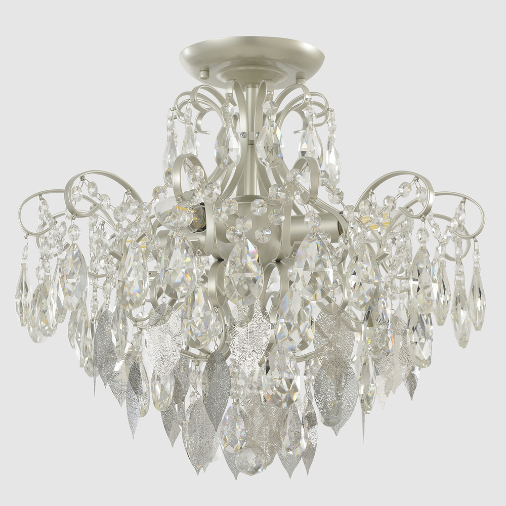 Потолочная люстра Crystal Lux ESMIRALDA PL4 SILVER