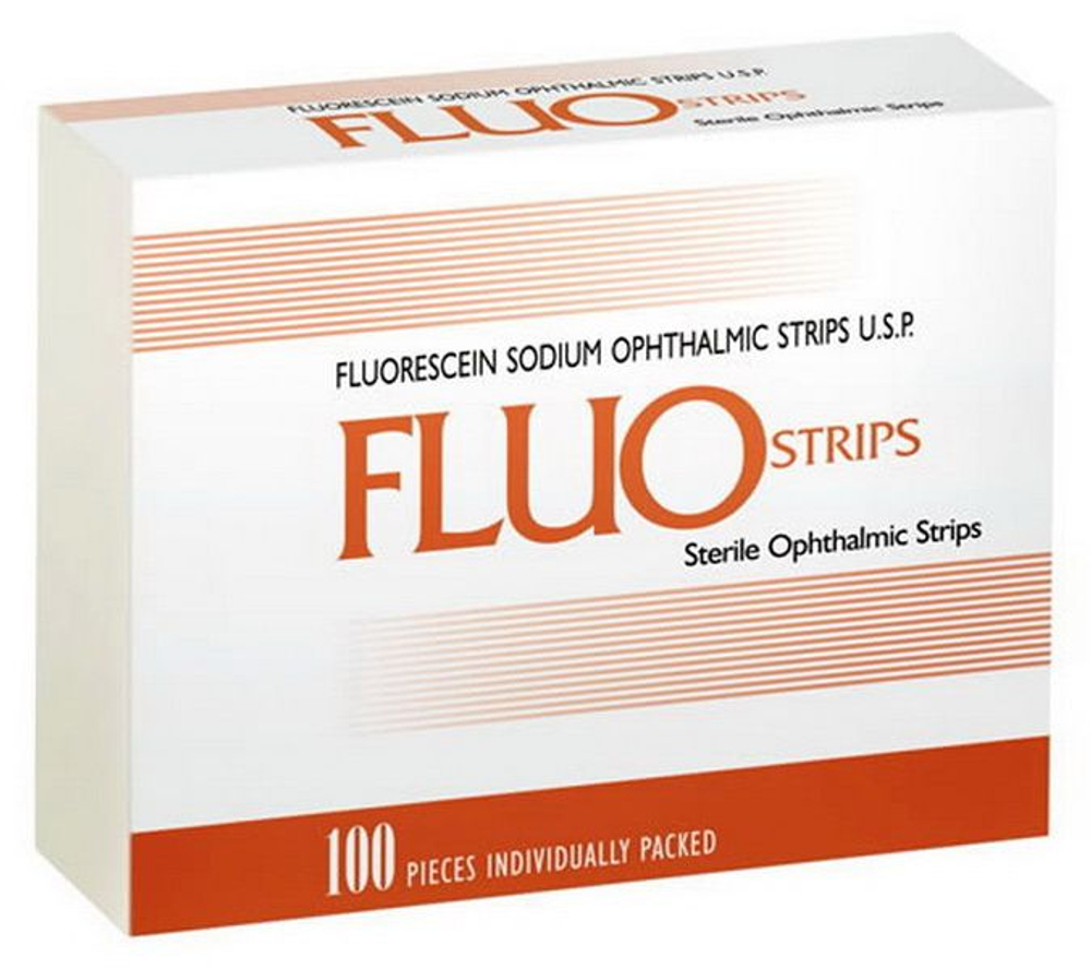 FluoStrips Тест-полоски с флюоресцеином Contacare, Индия