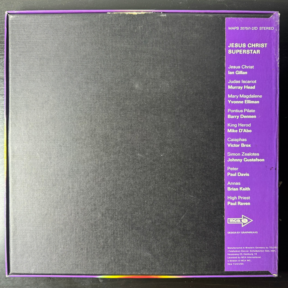 Jesus Christ Superstar 2LP (Германия 1973г.)