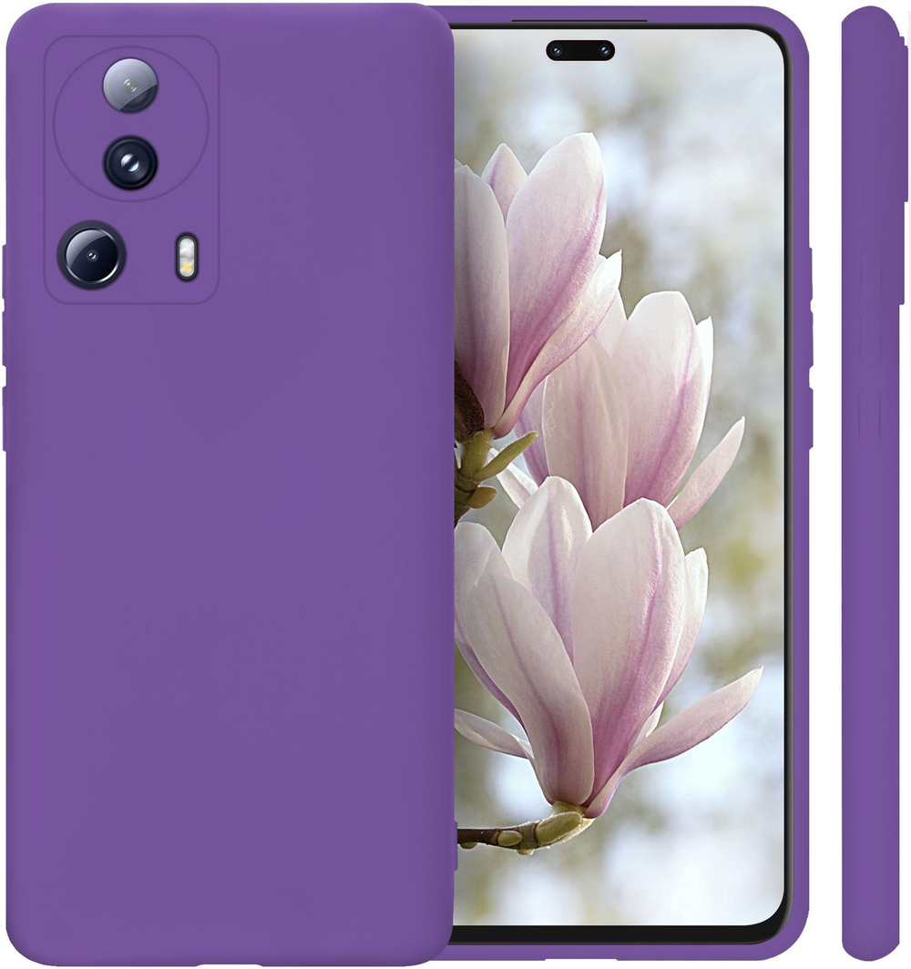 Мягкий Soft Touch чехол из силикона для XIAOMI 13 LITE с бархатной подкладкой