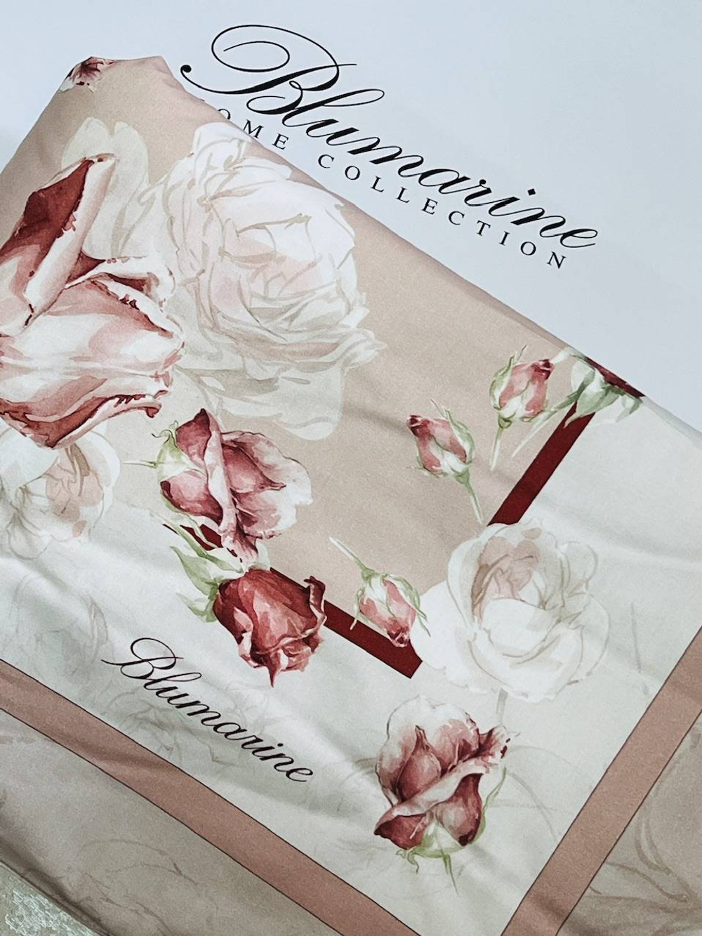 Плед 135х185 Blumarine Rose сатиновый розовый