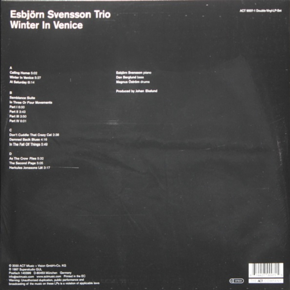 E.S.T. Esbj?rn Svensson Trio / Winter In Venice (2LP)
