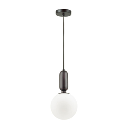 4668/1 PENDANT ODL20 393 черный/белый Подвес E27 1*40W (тип лампы СВЕЧА) 220V OKIA